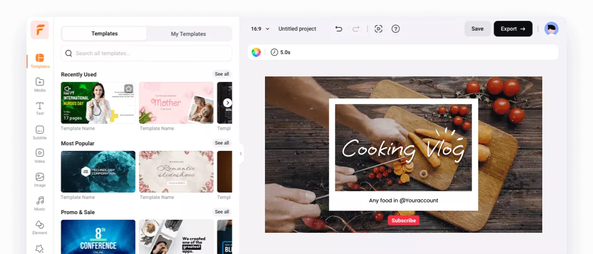 FlexClip – KI-gestützter Online-Videoeditor im Browser