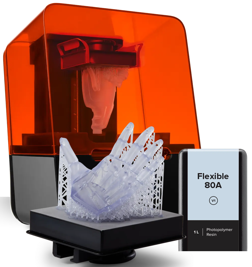 Formlabs SLA-Drucker mit Flexible 80A Resin